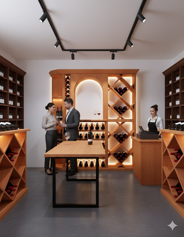 6 Foot Wine Cellar Storage System | 210 Bottle Capacity
