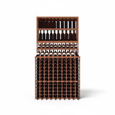 Merchandiser Base and Adjustable Shelf for Retail Wine Bottle Storage