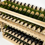 wooden wine rack