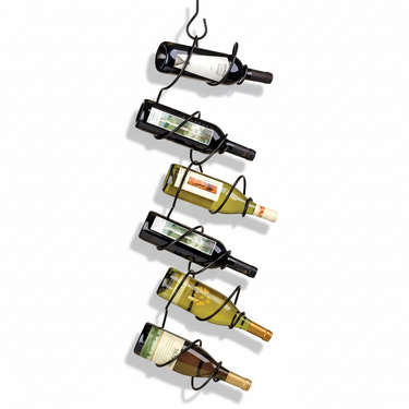 Climbing Tendril Customizable Wine Rack | Black