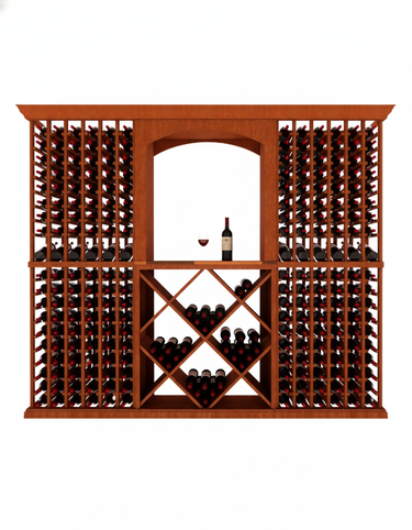 8 Foot Wine Cellar with Tasting Area Display