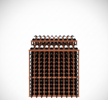 Double Tier Island Merchandiser for Retail Wine Bottle Storage