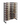 Wine rack with multiple bottles of wine on a white background