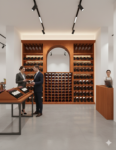 8 Foot Wine Cellar Storage System | 226 Bottle Capacity