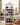 Wine rack with bottles on a kitchen counter