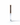 Tall, thin black object with a wooden base on a white background