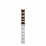 Wine rack with bottles on a white background