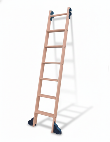 8-Foot Wood Ladder for Wine Cellar Racking Systems