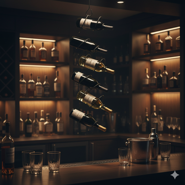 Climbing Tendril Customizable Wine Rack | Black