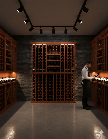 5 Foot Wine Cellar Storage System | 204 Bottle Capacity