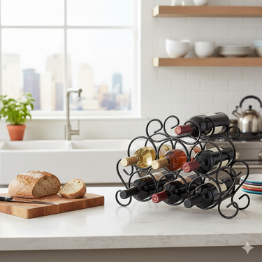 Countertop Metal Minuet Wine Rack