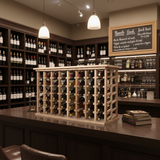 wine rack with table top