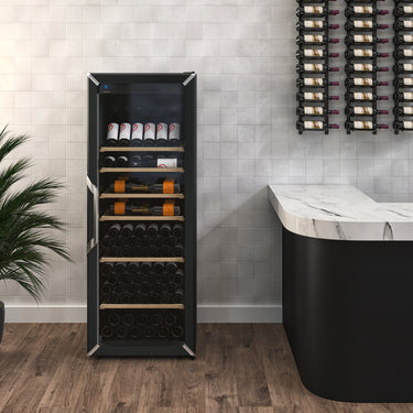 Goguette Large Single Zone Wine Fridge – Matte Black | 150+ Bottle Capacity