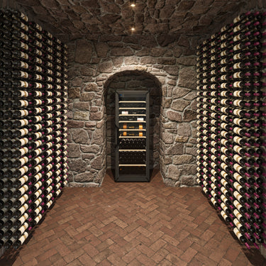 Goguette Large Multi Zone Wine Fridge – Black | 162+ Bottle Capacity