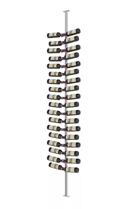 Helix Single Sided Wine Rack Post Kit 10 | Floor-to-Ceiling Mounted Bottle Storage