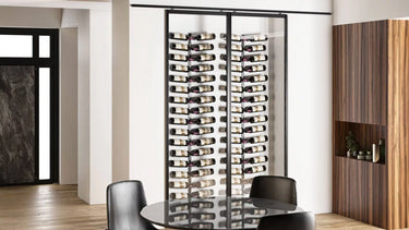Helix Dual 5 Modern Metal Wall Mounted Wine Rack