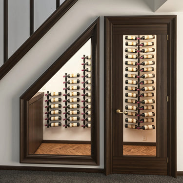 Helix Dual 20 Minimalist Wall Mounted Metal Wine Rack Kit