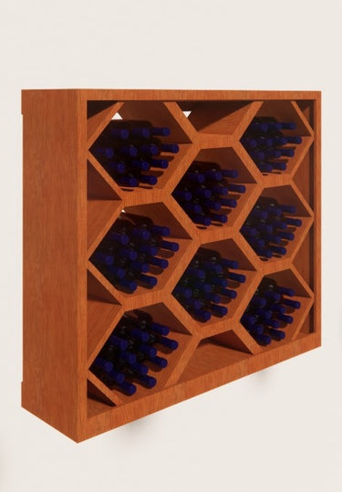 Honeycomb Base Wine Rack Cabinet