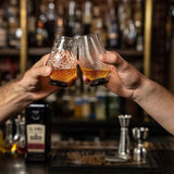 Lifestyle Image of 2 Hand-Blown Neat Pour Glass 