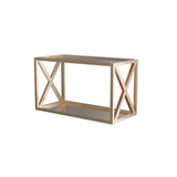 2 Column Evolution Low Profile Wine Box- Deluxe in Golden Bronze