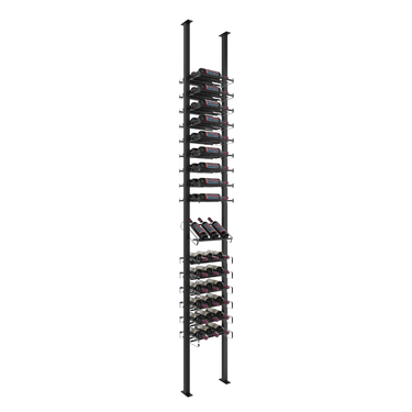 Evolution Low Profile Post Presentation Row Combo Kit 10 1 Column in Matte Black and Acrylic