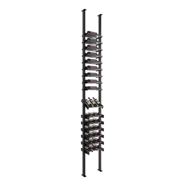 Evolution Low Profile Post Presentation Row Combo Kit 10 1 Column in Matte Black and Chrome