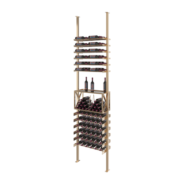 Evolution Low Profile Top Shelf Wine Box Kit 10 2 Column in Golden Bronze
