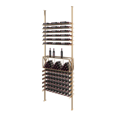 Evolution Low Profile Top Shelf Wine Box Kit 10 3 Column in Golden Bronze