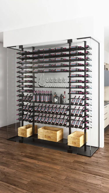 Evolution Low Profile Post Kit 10 3C Slim Floor-to-Ceiling Wine Rack System
