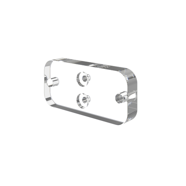 Evolution Low Profile Label Forward, 1 Bottle Deep, Mounting Plate in Acrylic