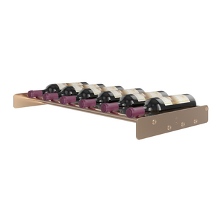 6 Bottle Evolution Low Profile Cork Ledge Row in Golden Bronze