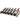 Evolution Low Profile Presentation Row in Golden Bronze storing 6 bottles