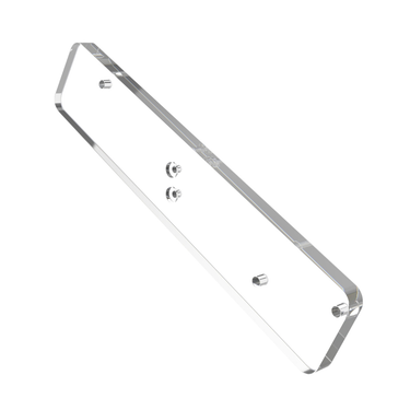 Evolution Low Profile Presentation Row Mounting Plate in Acrylic