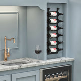 Lifestyle Image of VintageView's Le Rustique Wall Mounted Wine Rack