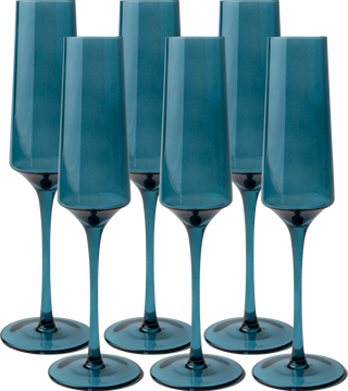 Colored Champagne Flutes