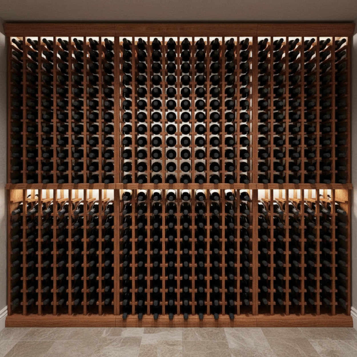 Wine Bas 10 Column Wood Wine Base - Holds 100 Bottles | WineRacks.com – Wine Racks