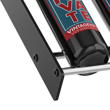 Evolution Wine Wall Presentation Row Mounted Metal Wine Rack