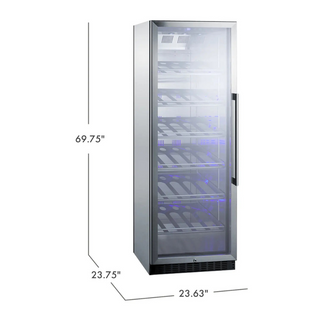 Summit 35 Bottle Champagne Series Wine Refrigerator Measurements 69.75" x 23.63" x 23.75"