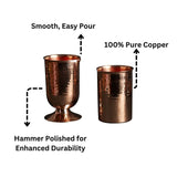 Flat and Round Bottom Copper Cocktail Glasses