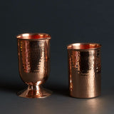 Flat and Round Bottom Copper Cocktail Glasses