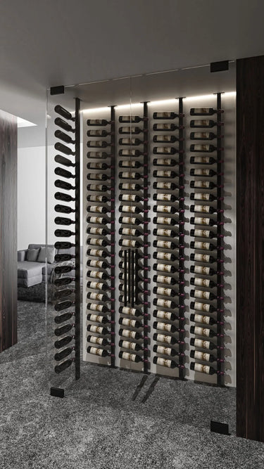Helix Single Sided Wine Rack Post Kit 10 | Floor-to-Ceiling Mounted Bottle Storage