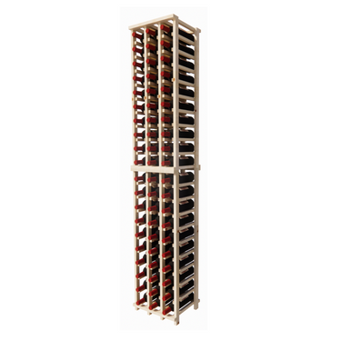 Pine Wine Rack Kit 3 Column Customizable Standard Bottle Storage
