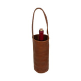 Full-Grain Leather Urban Wine Tote in Cognac
