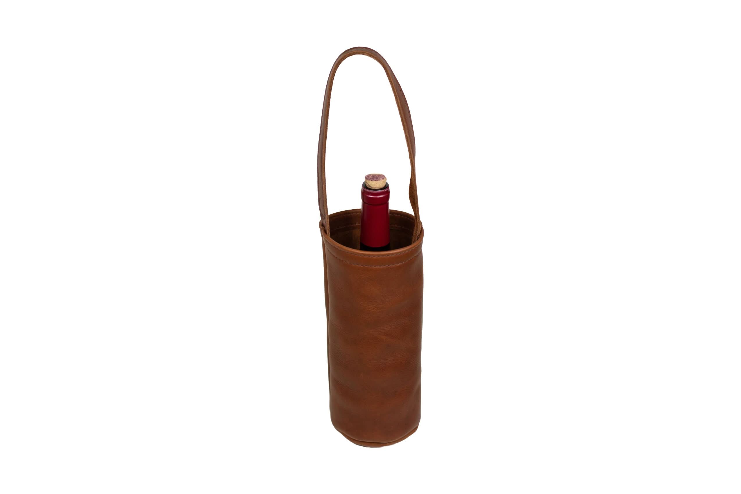 Wine Racking Tote Urban Wine Tote – Stylish Full-Grain Leather Wine Carrier – Wine Racks