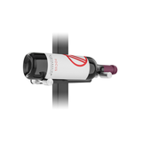 Vino Pin Floor to Ceiling in Matte Black & Milled Aluminum storing 1 Bottle