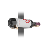 Vino Pin and Mounting Plate in Matte Black and Golden Bronze Storing 1 Bottle