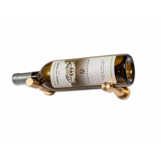 Vino Pins 1 Bottle Wine Peg in Golden Bronze With Collar