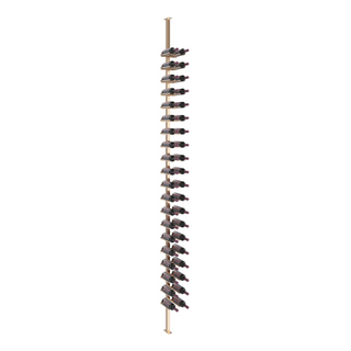 Vino Rails 40 Bottle Single Sided Floor-to-Ceiling Post Kit in Golden Bronze