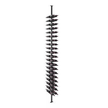 Vino Rails 80 Bottle Double Sided Floor-to-Ceiling Post Kit in Matte Black