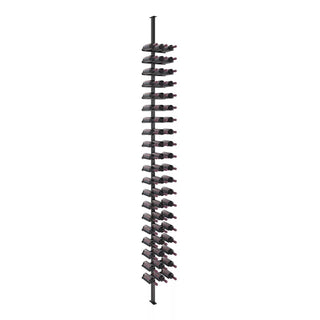 Vino Rails 60 Bottle Single Sided Floor-to-Ceiling Post Kit in Matte Black